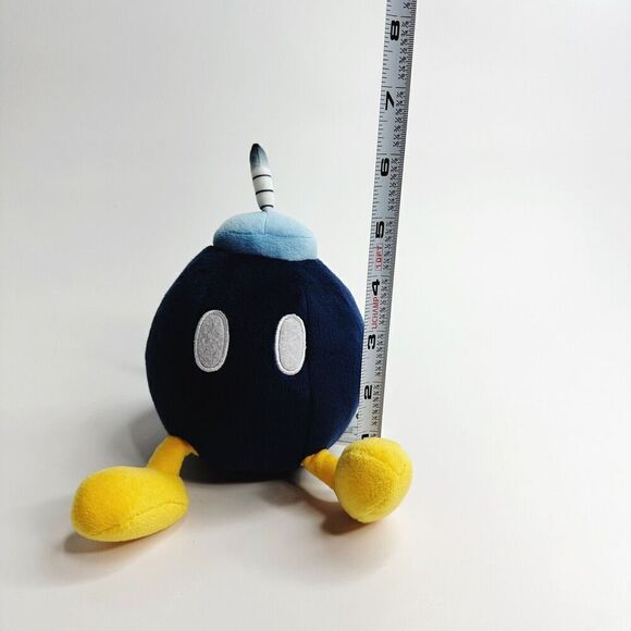 San-Ei Co Super Mario Bros BOMB Plush Doll BOB-OMB Stuffed Soft Toy  Nintendo 6" - Picture 3 of 5